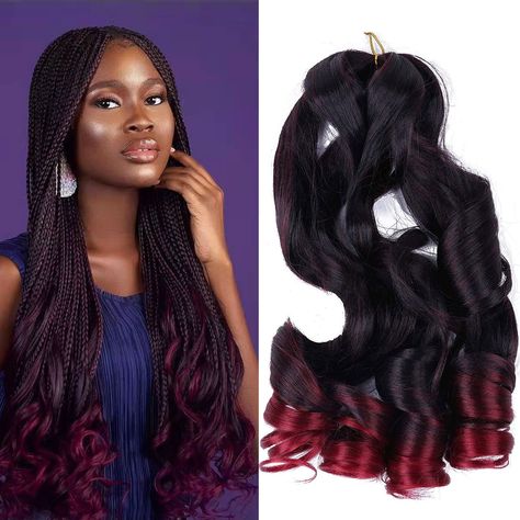 Braid Magic, Wavy Braiding Hair, Waves Overnight, Black Hair Protective Styles, Wavy Hair With Braid, Braided Braids, Overnight Braids, French Curls, Wavy Hair Overnight