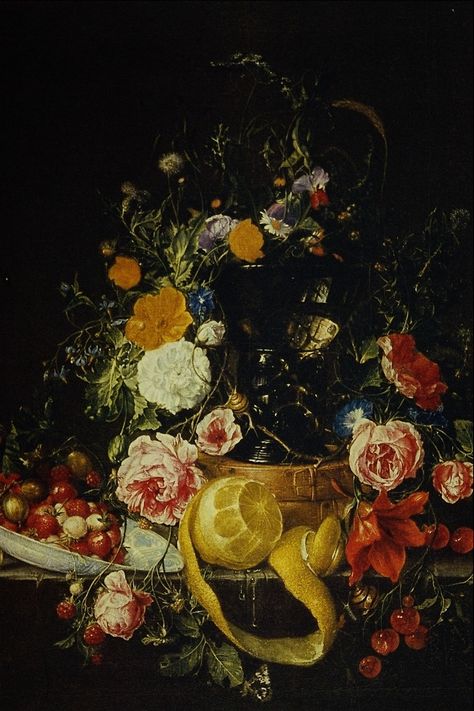 Cornelis de Heem Baroque Artworks, Dutch Still Life, Dutch Masters, Still Life Fruit, Academic Art, Floral Still Life, Living Art, Classic Paintings, Still Life Paintings