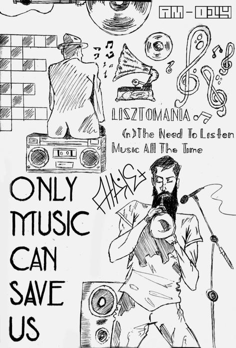 Only Music Can Save Us Aesthetic, Loud Speaker Drawing, Sketch Book Music, Drawing About Music, Short Quotes About Music, Music Doodles Aesthetic, Doodles Music, Radio Aesthetic, Speaker Drawing