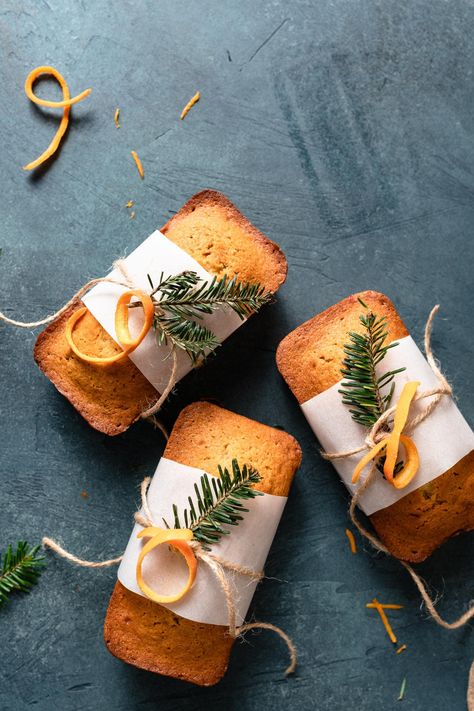 Orange Ginger Honey Cakes | Two Cups Flour Ginger Loaf, Honey Cakes, Bake Sale Packaging, Whipped Honey, Ginger Honey, How To Make Orange, Ginger Cake, Christmas Homescreen, Cake Packaging