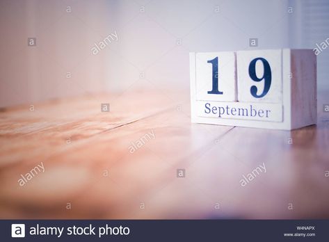 Download this stock image: 19 September - 19th of September - Happy Birthday - National Day - Anniversary - W4NAPX from Alamy's library of millions of high resolution stock photos, illustrations and vectors. Happy Birthday 19, September Birthday, 19th Birthday, September 19, National Day, Light Box, High Resolution, Stock Images, Happy Birthday