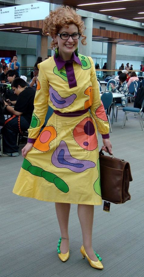 the quintessence of Frizzle Bacteria Costume, Mrs Frizzle Costume, Ms Frizzle Dress, Ms Frizzle Costume, Miss Frizzle Costume, Frizzle Costume, Science Costumes, Mrs Frizzle, Teacher Core