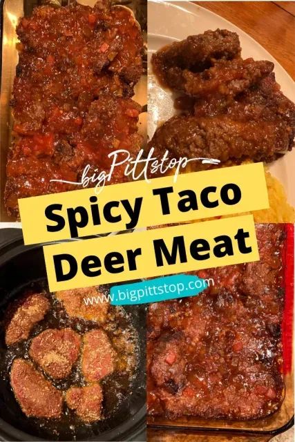 This spicy taco deer meat dinner is a great way to use the deer meat in your freezer while adding a sweet and spicy flavor to an easy weeknight dinner. Try it as a cinco de mayo dinner option at home or replace with any wild game meat like elk, bison, squirrel, raccoon, or goat. #deermeatrecipes #venison #wildgame #cincodemayo Game Meat, Taco Mix, Spicy Tacos, Recipe List, Deer Meat Recipes, Deer Meat, Meat Dinners, Venison Recipes, Easy Weeknight Dinner