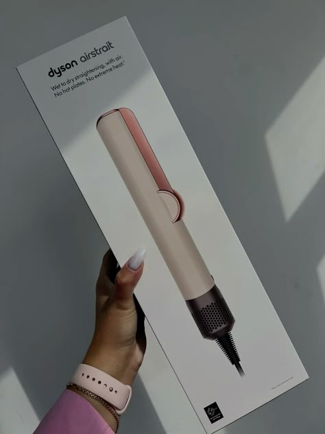 Новый dyson в новой красивой расцветке pink Dyson air straight #dyson #dysonairstraight #dysonairwrap #hairtools #hairproduct #hair #выпрямление #розовый Dyson Air Strait, Dyson Air Wrap Straightener, Dyson Air Straight, Dyson Air Wrap Pink, Dyson Airwrap Multi Styler, Dyson Airwrap Cheap, Dyson Air Wrap Off Brand, Dyson Airstrait Pink, Dyson Hair Dryer