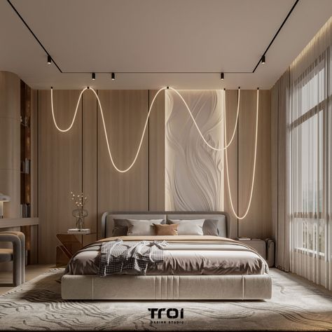 Modern bedroom :: Behance Men Majlis, Bedroom Behance, Modern Style Bedroom, Small Bed, Home Design Plan, Lounge Design, Design Textile, Interior Garden, Architecture Visualization