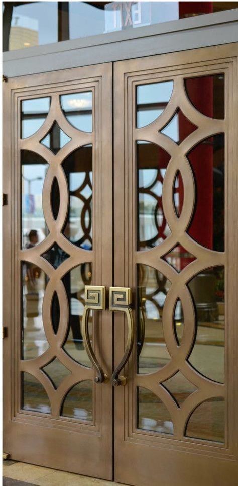 Diy French Doors, Arsitektur Art Deco, Plafond Design, Entrance Door Design, Wooden Door Design, Door Design Modern, Door Design Interior, Main Door Design, Front Door Design