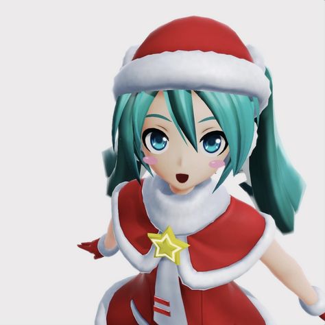 Miku Christmas Pfp, Vocaloid Christmas, Christmas Miku, Miku Christmas, Pfp Christmas, Christmas Pfps, Miku Hatsune Chibi, Miku Hatsune Vocaloid, Miku Vocaloid