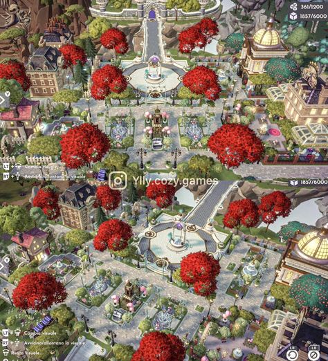 Dreamlight Valley Plaza Layout, Disney Dreamlight Valley Plaza, Dreamlight Valley Plaza, Disney Dreamvalley, Dreamland Ideas, Disney House Ideas, Disney Island, Disney House, Deco Disney