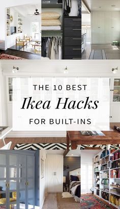 10 Built-In Ikea Hacks To Make Your Jaw Drop - Hither & Thither Billy Ikea, Ikea Built In, Boho Apartment, Best Ikea Hacks, Hacks Ikea, Ikea Ideas, Diy Muebles Ideas, Ikea Hack Ideas, Ikea Furniture Hacks