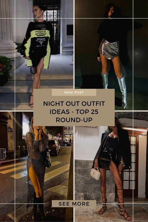 Top 20 night out outfit ideas from your favourite influencers Cute Bar Outfits Going Out, London Night Out Outfit, Bar Hopping Outfit Night, What To Wear To A Bar, Cute Bar Outfits, Rooftop Bar Outfit, Outfit Restaurant, Casual Bar Outfits, Night Out Outfit Ideas