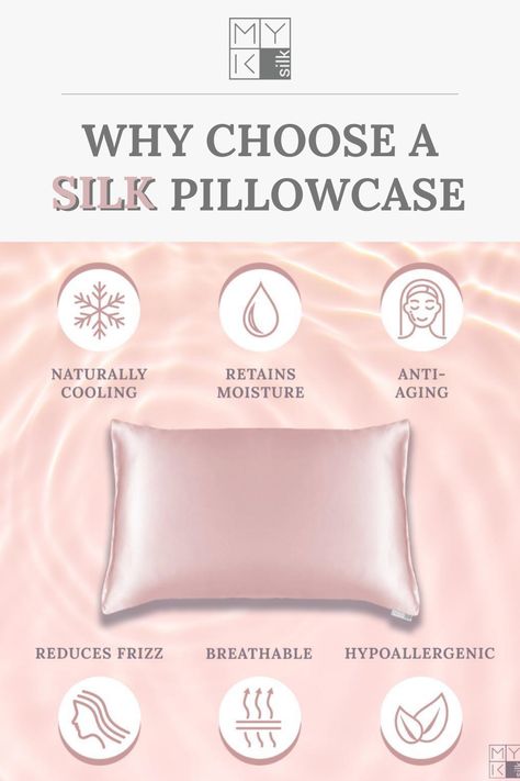 Silk Pillowcase Diy, Silk Pillowcase Benefits, Silk Benefits, Best Silk Pillowcase, Silk Pillow Case, Diy Hair Scrunchies, Rose Taupe, Diy Hair Accessories Ribbon, Silk Pillow Cover