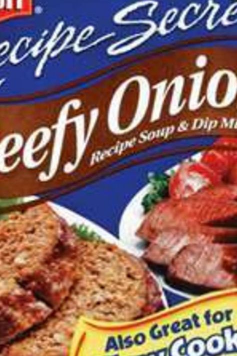 Beefy-Minced Onion Soup Mix Beefy Onion Soup, Onion Soup Mix Recipe, Lipton Soup, Beef Tip Recipes, Freezer Cooking Recipes, Lipton Onion Soup Mix, Homemade Spices, Soup Mixes, Onion Soup Mix