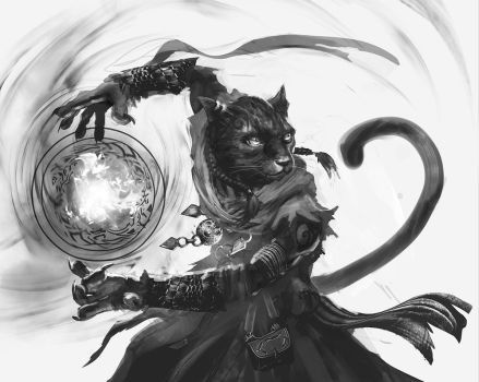 Tabaxi caster Black Tabaxi, Tabaxi Warlock, Fantasy Races, Dungeons And Dragons Characters, Cat Character, Wow Art, Fantasy Rpg, Dark Souls, Dnd Characters