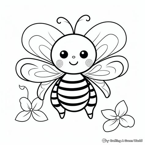 Peaceful Garden Bumblebee Coloring Pages 3 Bumblebee Outline, Bee Coloring Sheet, Bumble Bee Coloring Page, Cute Bee Coloring Pages, Bee Coloring Pages Free Printable, Bee Colouring Picture, Bee Coloring Pages For Adults, Insect Species, Bee Coloring Pages