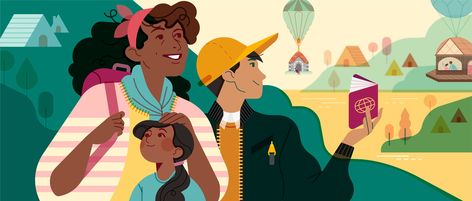 Meet the Illustrator Diversifying Airbnb's Image | WIRED Airbnb Illustration, Corporate Memphis, Tech Illustration, Airbnb Design, Editorial Art, Caricature Artist, Lifestyle Illustration, Explainer Video, Design Guidelines