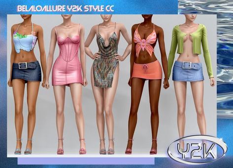 Euphoria Clothing, Free Sims 4, 2000s Clothes, Sims 4 Cc Folder, Sims 4 Dresses, Sims 4 Mm, Sims Four, Sims4 Clothes, Sims 4 Cc Packs