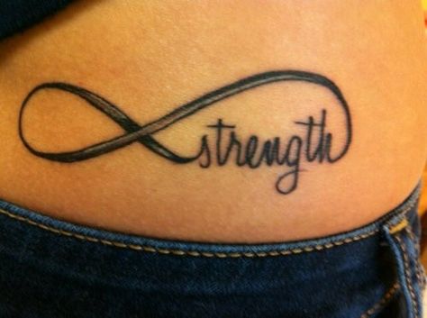 Potential Survivor Tattoo -- it's in the running.... Strength Tattoo Designs, Infinite Tattoo, Tumblr Tattoo, Infinity Symbol Tattoo, Omerta Tattoo, Strength Tattoo, Infinity Tattoos, Geniale Tattoos, Symbol Tattoos