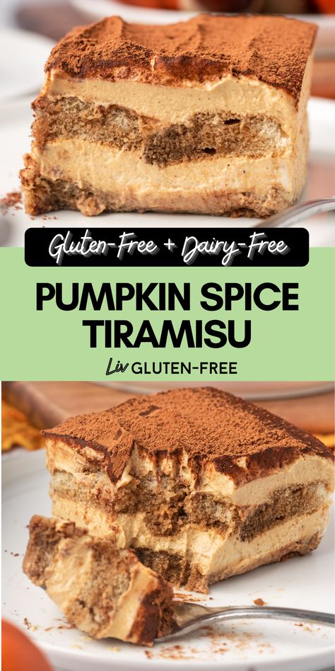 Dairy Free Fall Dessert, Dairy Free Thanksgiving, Gluten Free Dairy Free Dessert, Dairy Free Pumpkin, Easy Gluten Free Desserts, Fall Drink, Gluten Free Thanksgiving, Italian Dessert, Sans Gluten Sans Lactose