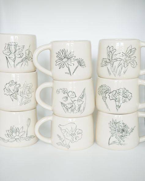 Birth flower mugs and other goodies restocked on the website! They make a lovely personalized gift for your favorite coffee or tea drinker. Thanks so much for all the ways you support this small business of mine. 🫶🏼 #smallbusinesssaturday #handmadegifts #handmadepottery Flower Mugs, Small Business Saturday, Tea Drinkers, Thanks So Much, Birth Flower, Birth Flowers, Handmade Pottery, All The Way, Coffee Tea