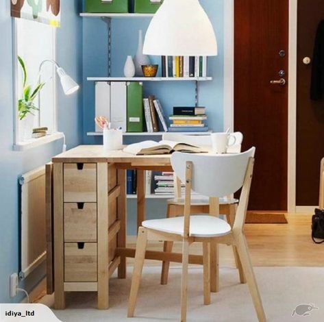 IKEA NORDEN Gateleg Table, Birch Color. Ikea dining table | Trade Me Desk Dining Table Combo, Ikea Study Desk, Ikea Norden Table, Norden Table, Ikea Study, Living Room With Dining Table, Ikea Norden, Norden Gateleg Table, Dining Table Small Space