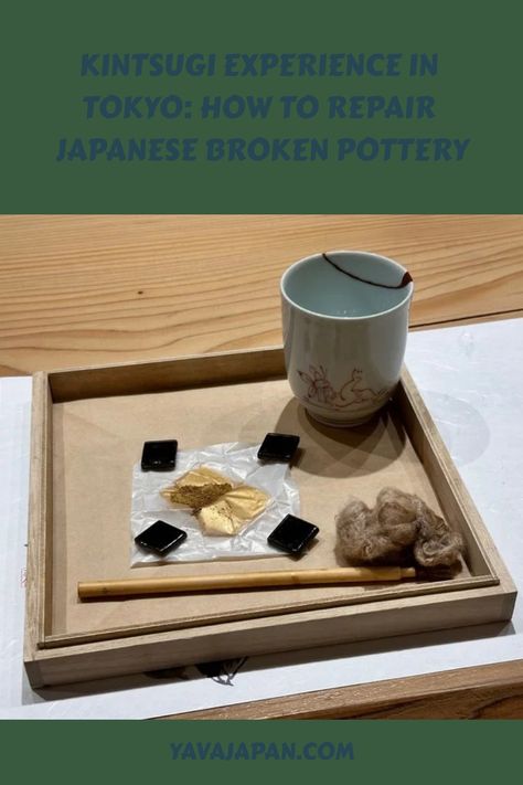 I attended a kintsugi class in Tokyo and got to repair a broken cup with gold lacquer. Here’s how it went and how you can do it too. Japanese Broken Pottery, Japanese Mending, Japanese Gold Repair, Active Meditation, Tokyo Shopping, Traditional Japanese Art, Red Cups, Gold Powder, Red Lacquer