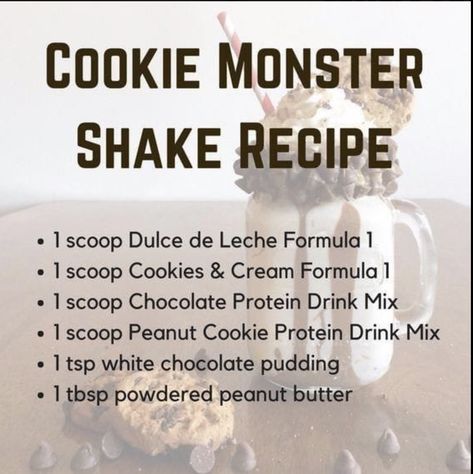 Cookie Healthy, Herbal Life Shakes, Herbalife Diet, Protein Drink Mix, Herbalife Shake Recipes, Herbalife Distributor, Magnesium Rich Foods, Peanut Cookies, Monster Cookie