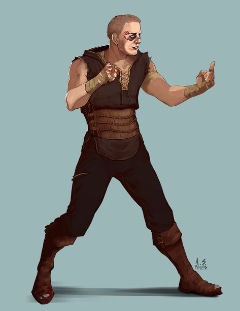 Tavern Brawler Dnd, Pugilist Dnd, Pugilist Character Art, Dnd Board, Dungeons And Dragons Homebrew, Art Characters, Dnd Characters, Dungeons And Dragons, Concept Art