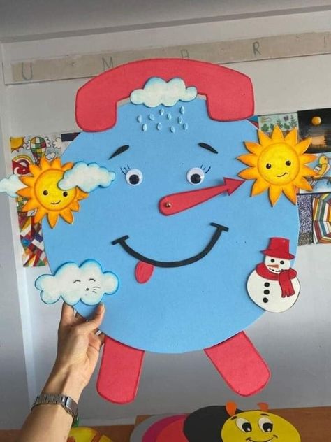 Weather Art And Craft, Weather Activities Preschool Crafts, Weather Board Preschool, Weather Preschool Activities, Weather Crafts For Kids, Weather Crafts Preschool, Weather Activities Preschool, Weather Activities For Kids, Weather Crafts