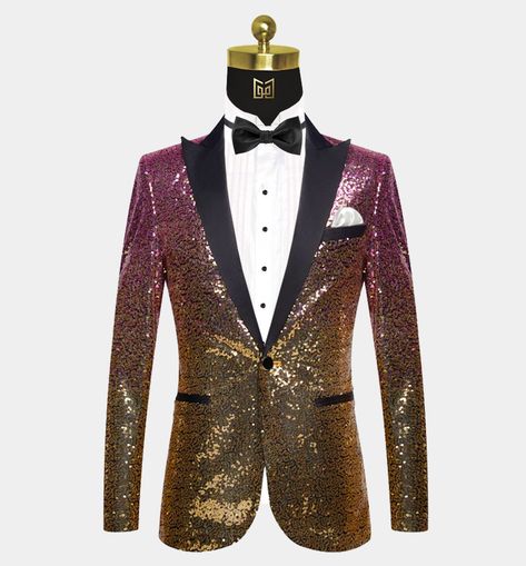 Light Pink and Gold Tuxedo Jacket | Gentleman's Guru Prom Tuxedo Ideas, Gold Tuxedo Jacket, Purple Tuxedo, Male Wardrobe, Gold Tuxedo, Wedding Blazer, Modern Tuxedo, Pink Tuxedo, Tux Shirt