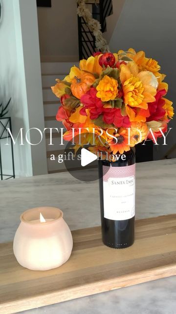 Shannon Nelson | TheShannyKate on Instagram: "DIY Mother's Day Wine Floral 🌸 

This is such a simple yet memorable gift to give for Mother's Day. It's thoughtful, made with love and let's be honest- delicious! 🍷 😋 

I purchased everything @dollartree but you can find alternatives by commenting SHOP and I'll send a link directly to your DM. 

Give the gift of handmade this Mother's Day, to the special mom in your life. I promise she will be overjoyed with this thoughtfulness. I also give this gift as a hostess gift a lot. It's always well received by the host. You can also keep it in your wine area as a fun and unique piece of decor. Enjoy! 

#LTK #LTKHome #ReelitFeelit #instagood #homedecor #handmade #handmadewithlove #diy #easydiy #viral #fyp #reels #dollartree #dollartreecrafts #dolla Diy Mother's Day, Duck Hunter, The Host, Instagram Diy, Mother's Day Diy, Dollar Tree Crafts, Life I, Memorable Gifts, Made With Love