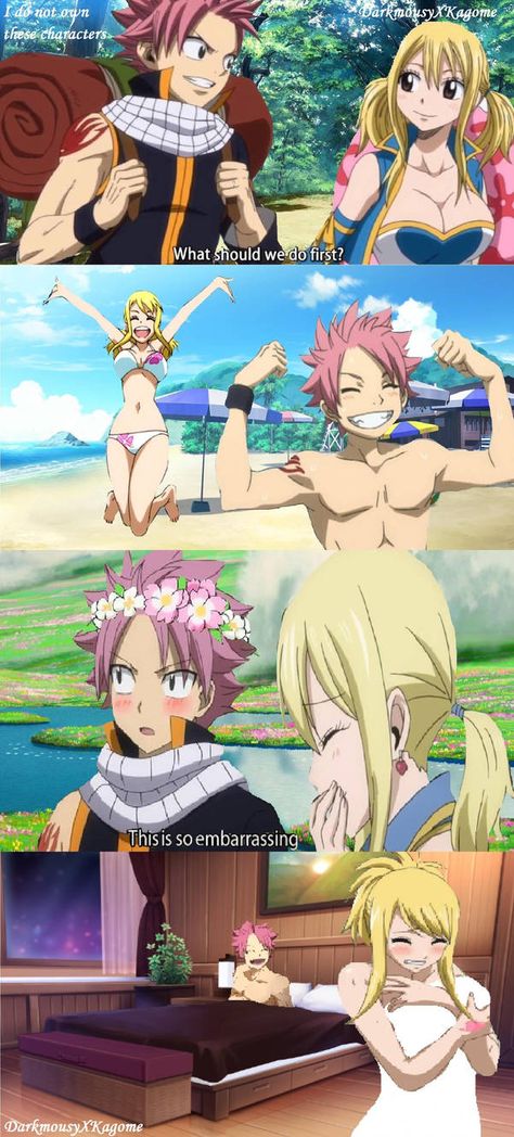 Honeymood Getaway by DarkMousyxKagome Pokemon Go Cards, Fairy Tail Kids, Natsu E Lucy, Fairy Tail Meme, Fairy Tail Comics, Fairy Tail Natsu And Lucy, Natsu X Lucy, Fairy Tail Love, Fairy Tail Nalu