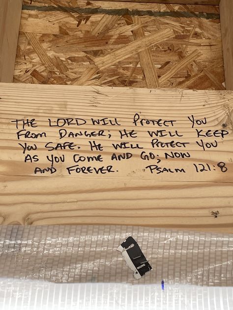 Scripture For House Frame, Prayers For Building A House, Bible Verses For New House Foundation, Bible Verses To Write On New House, Bible Verses For New Home Construction, Barndominium Shop, New Home Quotes, Cabin Renovation, House Quotes