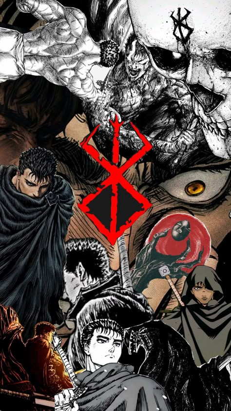 #berserk #guts Beserk Wallpaper Mobile, Berserk 4k Wallpaper, Berserk Manga Panels, Berserk Anime 1997, Genos Wallpaper, Berserk Guts, Madara Wallpaper, Arte Ninja, Mobile Skin