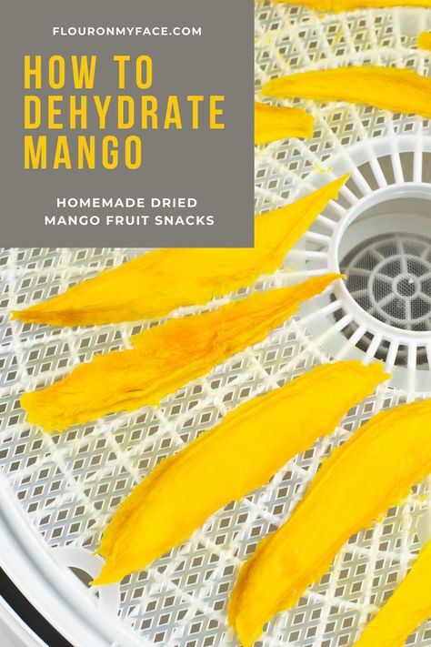 How to dehydrate Mango for homemade dried mango snacks. Dehydrate Mango, Dehydrating Mango, Mango Snacks, Dehydrated Mango, Dehydrator Recipes Fruit, Best Dried Fruit, Mango Slices, Chili Mango, Dried Mango