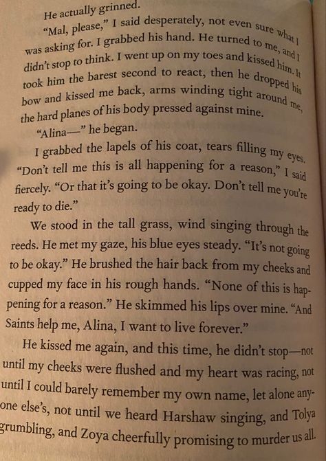 Mal And Alina Quotes, Alina And Mal Quotes, Shadow And Bone Alina And Mal, Shadow Bone, Bone Books, Kissing Him, Book Quotes, How To Become, Writing