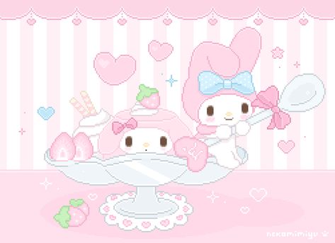 ♡ mii ♡ Cute Gif Wallpapers, Kitty Wallpaper Laptop, My Melody Gif Banner, Hello Kitty Wallpaper Gif, Kawaii Gif Pfp, Cute Sanrio Pfp, Hello Kitty Banner Gif, Wallpaper Gif Aesthetic, Hello Kitty Gif Banner