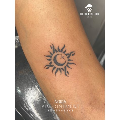 03 Tattoo, The Sun And Moon Tattoo, Coming Out Of The Darkness, Sun Moon Tattoo, Eclipse Tattoo, Moon Star Tattoo, Lake Tattoo, Moon Sun Tattoo, Sun Moon Lake