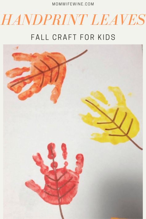 Toddler Crafts Fall, Handprint Leaves, Fall Handprint Crafts, Fall Crafts For Toddlers, Autumn Leaves Craft, Preschool Crafts Fall, Crafts Fall, Fall Arts And Crafts, Toddler Art Projects