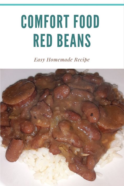 Delicious and easy Homemade Red bean recipe. These Red Beans are so comforting! Just add rice and your meal is complete! How To Cook Red Beans, Red Beans And Rice Recipe Cajun, Red Beans Recipe Easy, Red Beans And Rice Recipe Easy, Small Red Beans, Red Beans Recipe, Red Beans N Rice Recipe, Savory Recipe, Bean Recipe