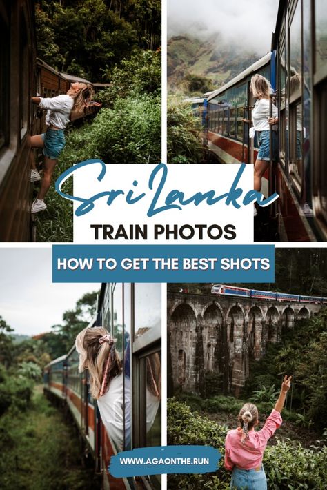 How to take the perfect train photo in Sri Lanka? - Aga on the run Ella Train Sri Lanka, Sri Lanka Instagram, Sri Lanka Train, Train Photo, Training Quotes, Maldives Beach, Instagram Places, Visit Maldives, Instagram Locations