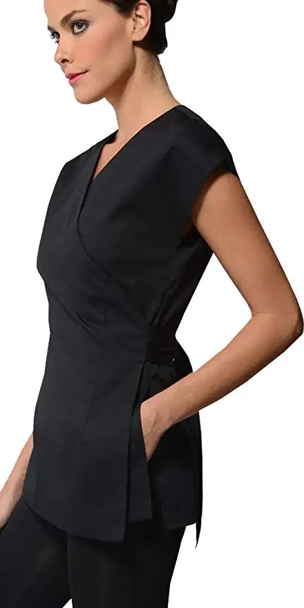 Amazon.com: Beauty & Spa, Esthetician Uniform Bella: Clothing, Shoes & Jewelry Esthetician Uniform, Uniform Fashion, Beauty Spa, Scrub Tops, Esthetician, Shop Top, Fashion Brands, Scrubs, Peplum Dress