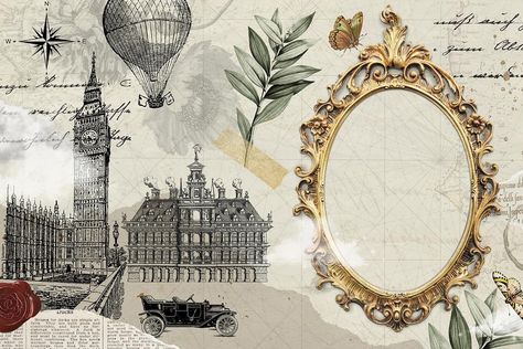 Vintage frame background, aesthetic Ephemera collage | premium image by rawpixel.com / Adjima Vintage Frame Aesthetic, Frame Background Aesthetic, Canva Backgrounds Aesthetic, Vintage Frame Background, Frame Edit Aesthetic, Background Aesthetic Vintage, Moodboard Background, Red Texture Background, Vintage Edit