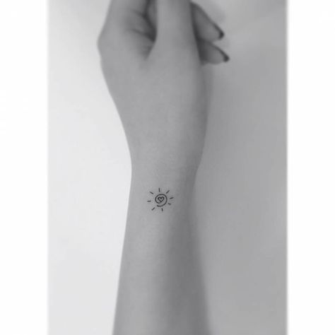 Sole Tattoo, Sun Tattoo Small, Mum Tattoo, Heart Tattoo Wrist, Small Heart Tattoos, Sun Tattoos, Sun Tattoo, Simplistic Tattoos, Glitz And Glam