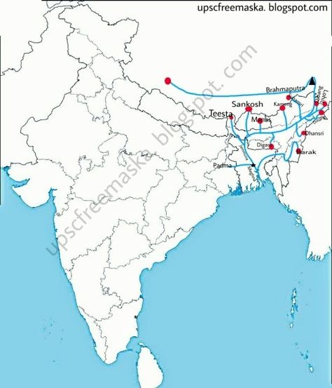 Upsc Ias Study Material, River System, Brahmaputra River, Ias Study Material, Upsc Ias, Geography Map, Geography Lessons, India Map, Arunachal Pradesh