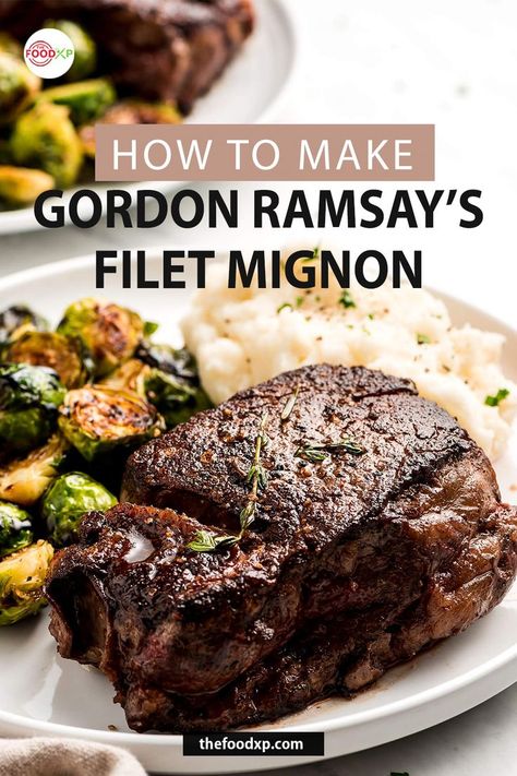 A fulfilling dish is the perfect way to end a long day. Nothing can beat the punch of flavors you will get in the first bit of Gordon Ramsay’s filet mignon. Try this recipe at your home after reading it thoroughly at TheFoodXp blog. #gordonramsayfiletmignon #gordonramsayfiletmignonrecipes #filetmignon #filetmignonrecipes #gordonramsay #godonramsayrecipes #filetmignonrecipesgrilled Gordon Ramsay Filet Mignon Recipe, Filet Minion Recipes, Gordon Ramsey Steak, Kiki Hernandez, Filet Mignon Recipes Grilled, Filet Migon, Gordon Ramsay Steak, Filet Mignon Recipe, Filet Recipes