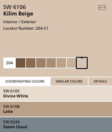 Kilim Beige Coordinating Colors, Bedrooms Colors, Remodeling Bathroom, Dining Room Blue, Kilim Beige, Room Blue, Beige Interior, House Color Schemes, House Color