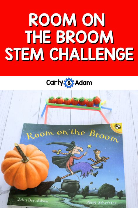 Room on the Broom STEM Challenge Candy Pumpkin Stem, Room On The Broom Stem Activity, Pumpkin Stem Challenge, Room On A Broom Activities For Kids, Room On The Broom Stem, Room On The Broom Craft, Room On The Broom Activities, Halloween Stem Challenge, Candy Pumpkins