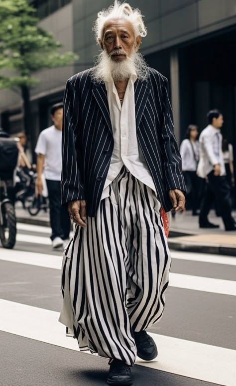 Advanced Style, Street Style Inspiration, Old Man, Japanese Fashion, Mens Street Style, Look Chic, Get Dressed, Boho Outfits, Fashion Inspo Outfits