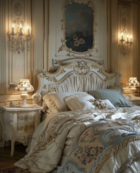 New York Bedroom Aesthetic, Rococo Aesthetic Bedroom, Bedroom Design Vintage, Modern Victorian Aesthetic, Victorian Bedroom Aesthetic, Bedroom Aesthetic Vintage, New York Bedroom, Pretty Bedrooms, Classic Bedroom Design