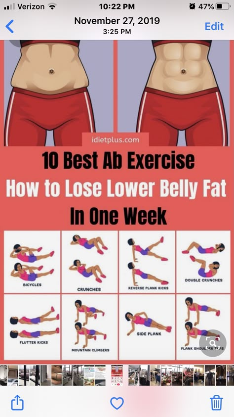 Excursuses For Lower Belly, Workouts To Lose Belly Fat At Home, Belly Fat In One Week, Lose Lower Belly, Lower Belly Workout, Lose Lower Belly Fat, Workout For Flat Stomach, Trening Fitness, Quick Workout Routine